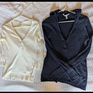 Vintage Y2K Aeropostale Henley & Hoodie sweater long sleeve